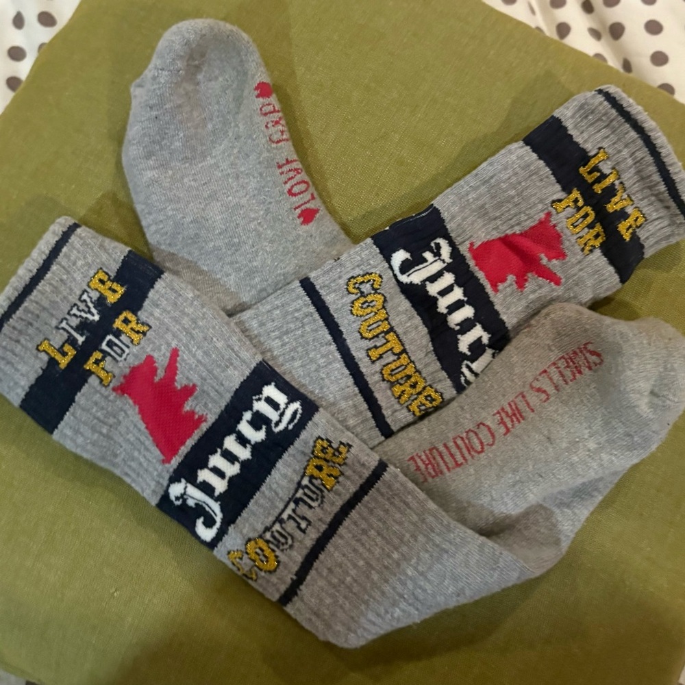Juicy Couture Gray Tube Socks - Picture 5 of 6